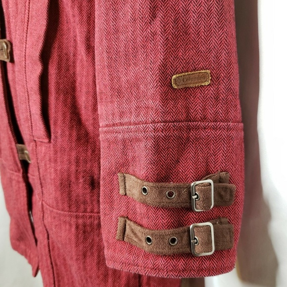 Columbia XCO Wool Blend Red and Black Jacket Small - Picture 6 of 9